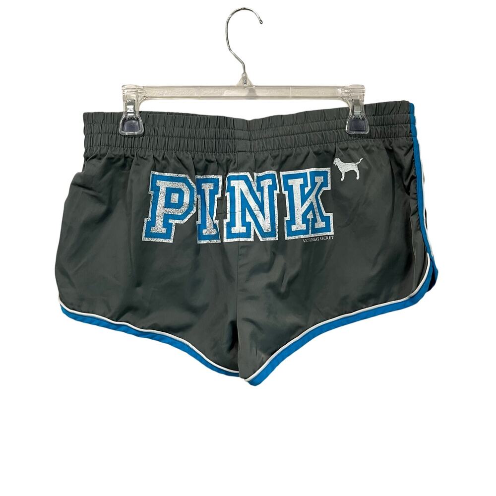 Y2K‎ Women's Gray & Blue Victoria's Secret Pink Mini Shorts Size M